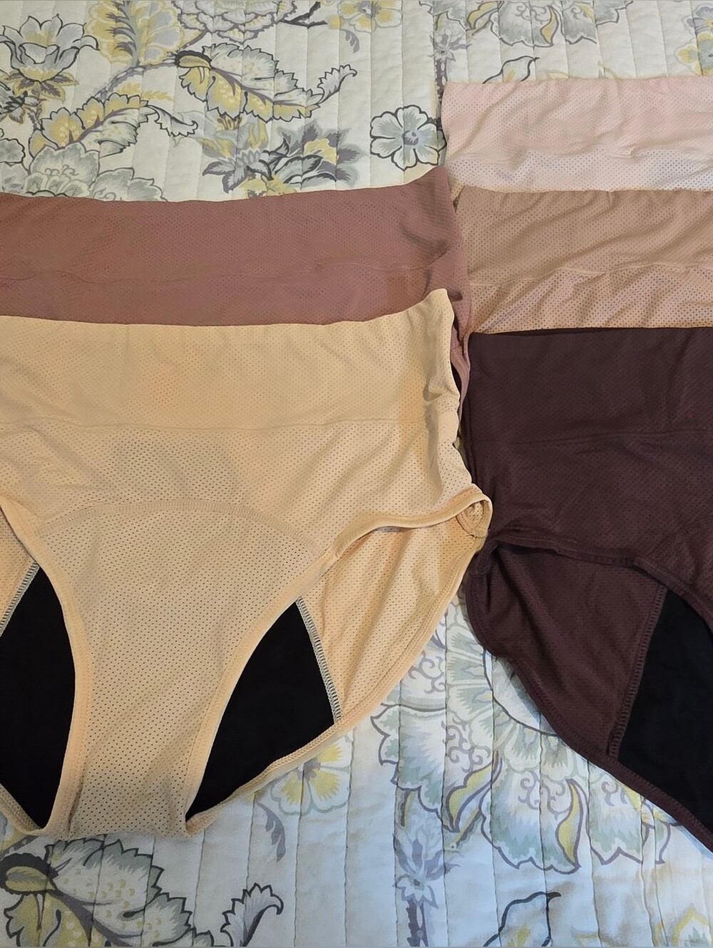 Everdries Incontinence Period Panties SZ Medium Assorted Earth Tones 5 Pk NWOT